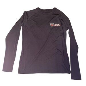 USTA Billie Jean King Tennis Center Long Sleeve Performance Top XS Navy Women